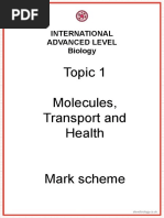 Checked - Unit 1 Molecules, Diet, Transport and Health - Exam - MS