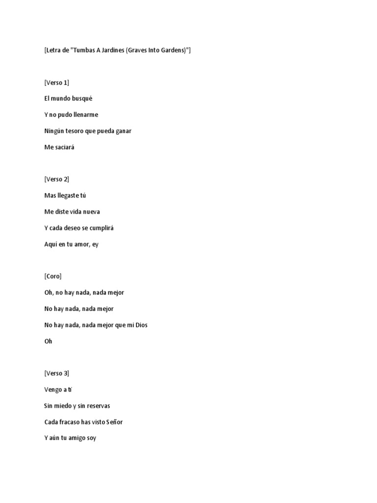 Tumbas A Jardines PDF