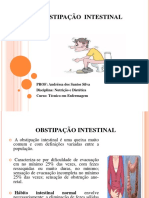 CONSTIPAÇÃO INTESTINAL Aula