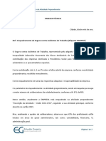 Modelo de Parecer Técnico - Recomendação de Alteração de Atividade Preponderante