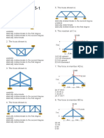 Practice Exam 5-1: - 1.the Truss Shown Is: 5. The Truss Shown Is
