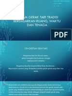 Ragam Gerak Tari Tradisi Berdasarkan Ruang, Waktu