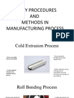 Safety Procedures AND Methods in Manufacturing Process