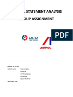 FSA Group Assignment - Analysis of Caltex Company