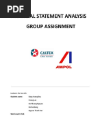 FSA Group Assignment - Analysis of Caltex Company