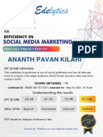 Ananth Pavan Start Assessment On Social Media Marketing Social Media Marketing Edelytics Online