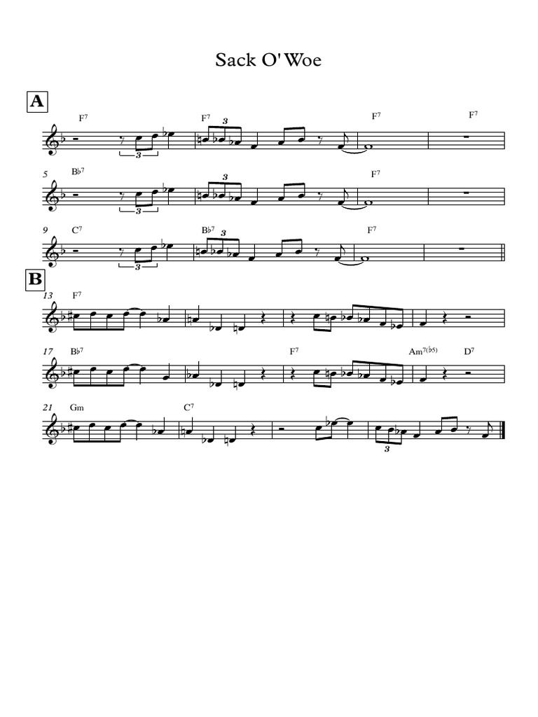 Sack O' Woe - 5 - Full Score | PDF