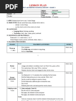 Lesson Plan: Family and Friends National Edition - Grade 1