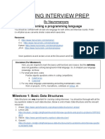 Coding Interview Prep: Milestone 0: Learning A Programming Language