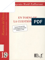 Zaffaroni, Eugenio Raul - En Torno de La Cuestion Penal