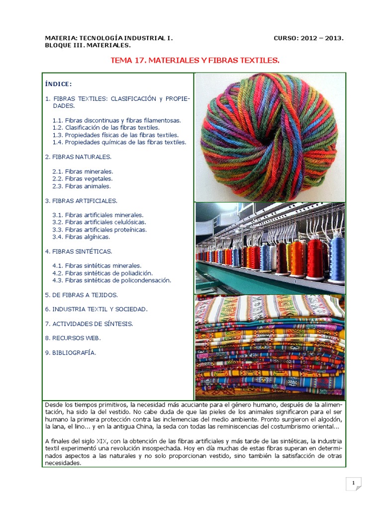 Materiales y Fibras Textiles | | Seda artificial Nylon