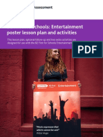 B2 First For Schools: Entertainment Poster Lesson Plan and Activities