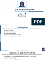 Lecture 04 - Recurresion Recurrsive Algorithm - Design Analysis of Algorithm