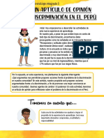Leemos Un Artículo de Opinión Sobre La Discriminación en El Perú