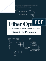 [Applications of Communications Theory] Stewart D. Personick (Auth.) - Fiber Optics_ Technology and Applications (1985, Springer US)