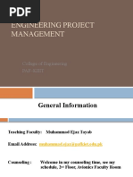 Engineering Project Management: College of Engineering Paf-Kiet