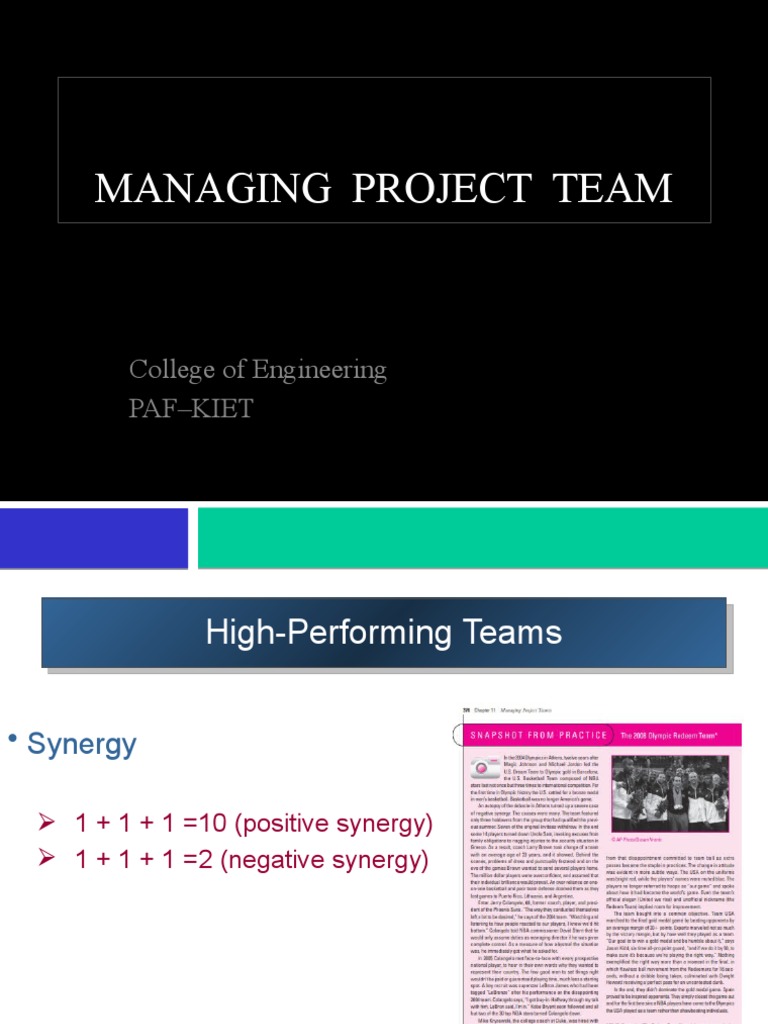 Building High-Performance Project Teams | PDF | Decision Making ...