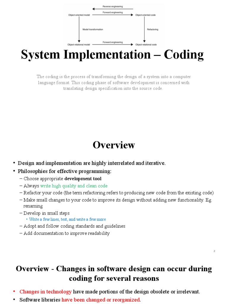 System Implementation - Coding | PDF | Software Testing | Computer ...