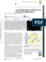 Opportunities and Challenges of Lithium Ion Batteries in Automotive Applications