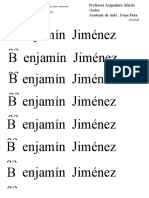 Caligrafia Nombres 1°