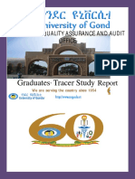Graduates Tracer Study University of Gondar