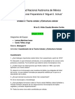 Teoría Celular y Estructura Celular - 510-A - Biología - Formato PDF