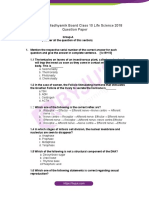 West Bengal Board Class 10 Life Science 2018 Question Paper