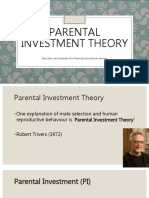Describe and Evaluate The Parental Investment Theory