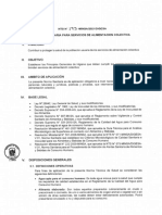 2021-DIGESA, Alimentación Colectiva