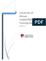 University of Denver Mobiletma Go Training Guide