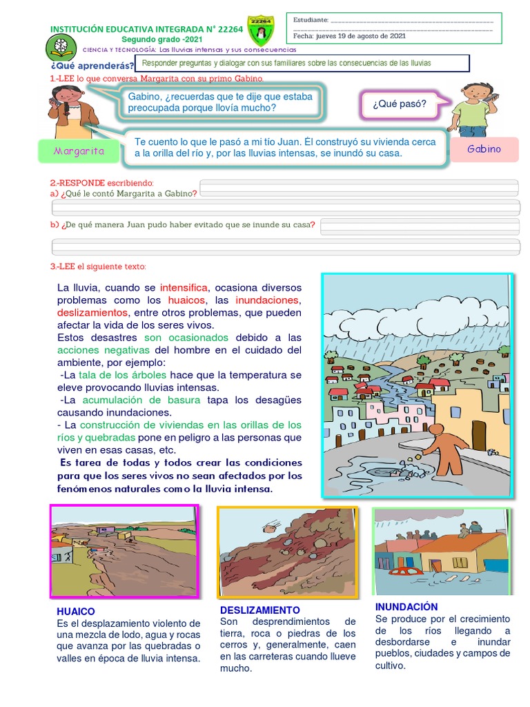 Sesion Primaria 2 | PDF | Lluvia | Precipitación