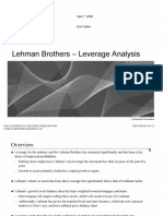 Lehman Brothers - Leverage Analysis
