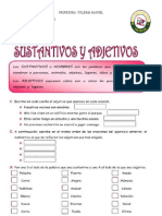 Sustantivos y Adjetivos TALLER 2-6 AGOSTO