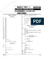 PHASE (E-LEARNING) : 1,2,2A, 3 & 4: Weekly Test - 1