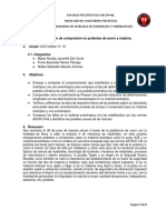 Ensayo de compresión en probetas de acero y madera