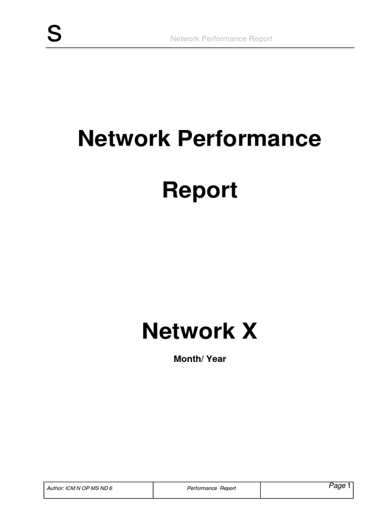 GSM Performance Analysis Report | PDF | Computer Networking | Computing