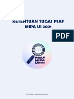 Ketentuan Tugas Psaf Mipa Ui 2021