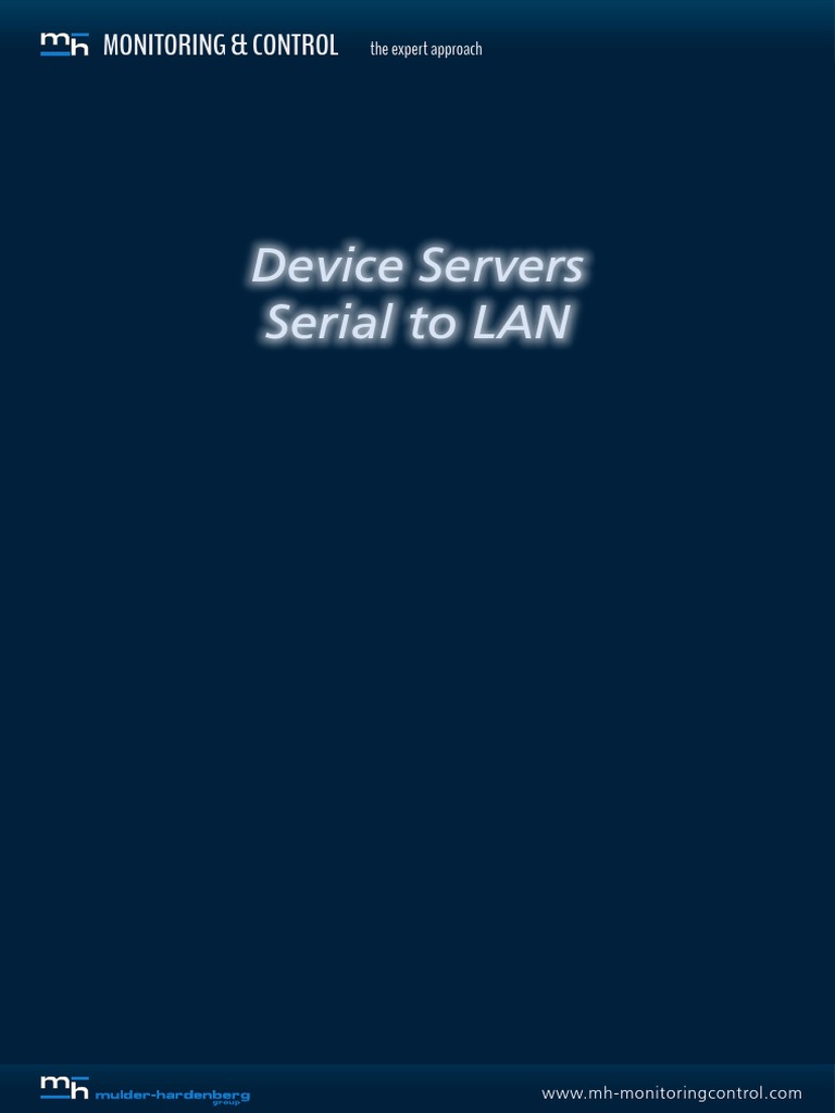 Device Servers Serial To LAN Monitoring & Control PDF Computer