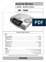 Manual rádio relógio Toshiba RR-1268