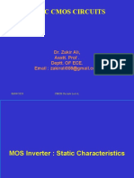 Basic Cmos Circuits: Dr. Zakir Ali, Asstt. Prof - Deptt. OF ECE