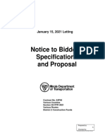 Notice To Bidders, Specifications and Proposal: January 15, 2021 Letting