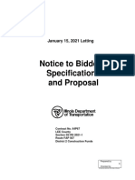 Notice To Bidders, Specifications and Proposal: January 15, 2021 Letting
