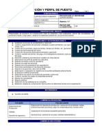 Perfil de Puesto Recursos Humanos