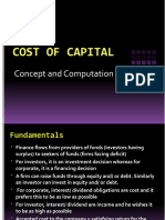 Cost of Capital: Concept and Computation