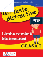 Modele Teste Distractive - Limba Romana Si Matematica - Clasa I