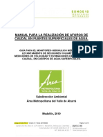 M-GAA-RR-03 Manual para La Realización Aforos Caudal Fuentes Superficiales