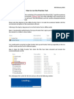 How To Run The Practice Test