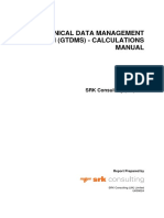 Geotechnical Data Management System (GTDMS) - Calculations Manual
