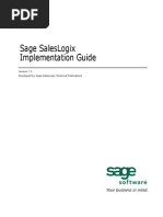 Sage SalesLogix Implementation Guide