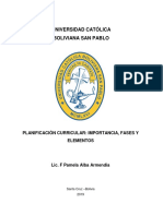 Sintetice Las Etapas de La Planificación Curricular Considera